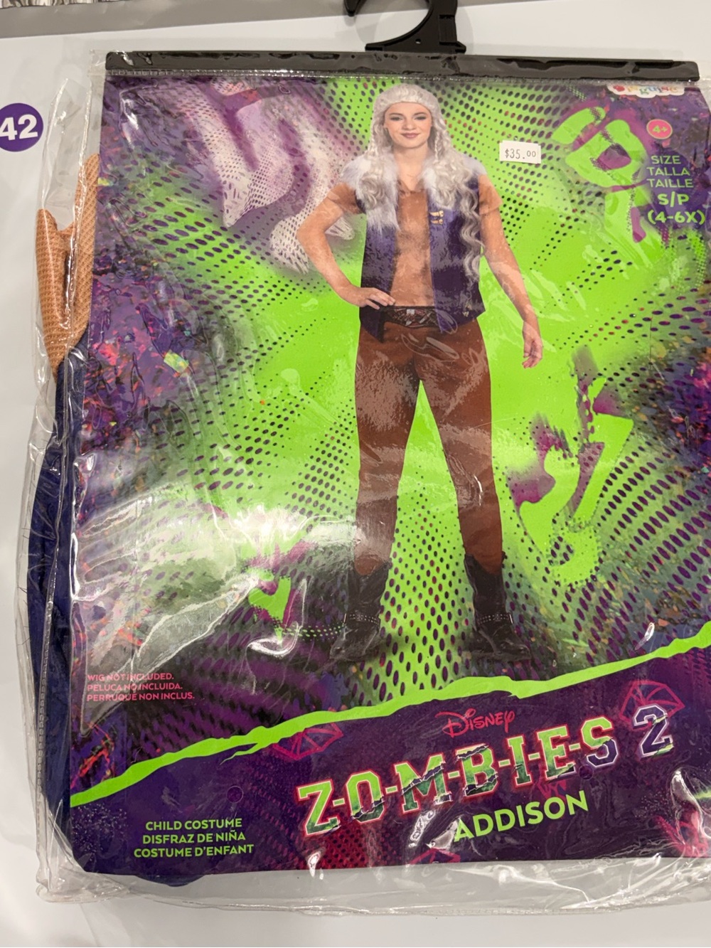 Kids Costume - Disney Zombies 2 Addison- Size 4-6’